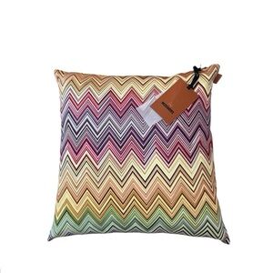 NWT Missoni Jarris 156 Zig Zag Multicolor Designer Throw Accent‎ Pillow 16x16